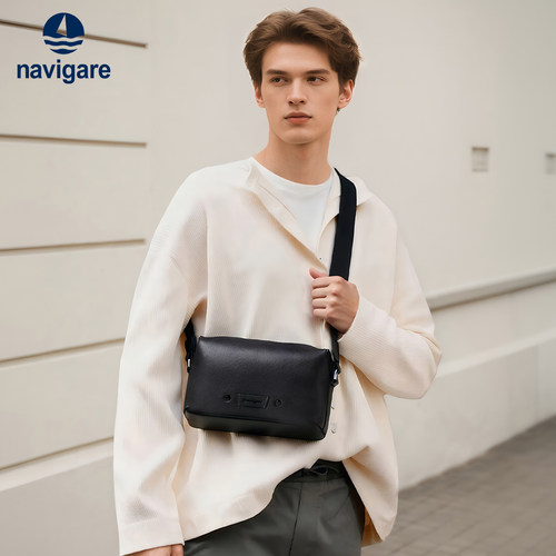 【小帆船】真皮斜挎包