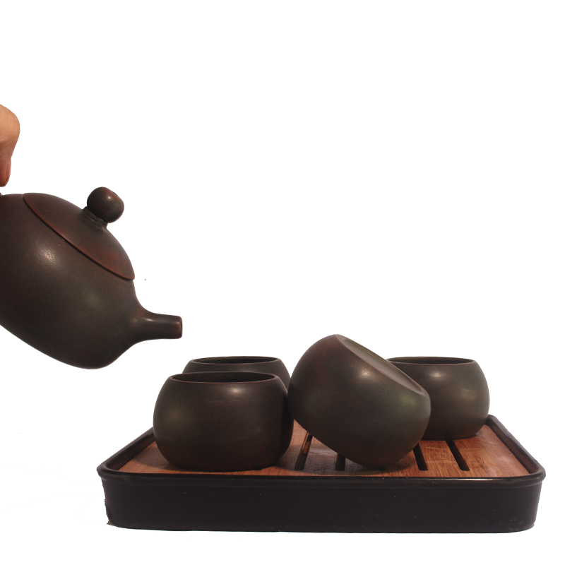 坭兴陶茶壶具整套茶具居家旅行茶具手工制作