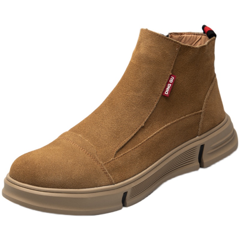 高帮拉链劳保鞋男钢头防砸防刺防火星电焊工鞋轻便软底防臭工作鞋