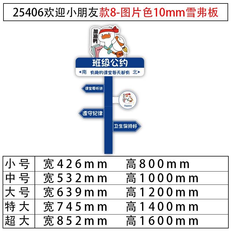班级公约立体墙贴纸教室布置装饰材料幼儿园楼梯墙面环创路牌网红