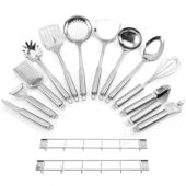 甄选不锈钢锅铲勺子套装 厨具全套家用厨房铲勺漏勺汤勺厨具套装