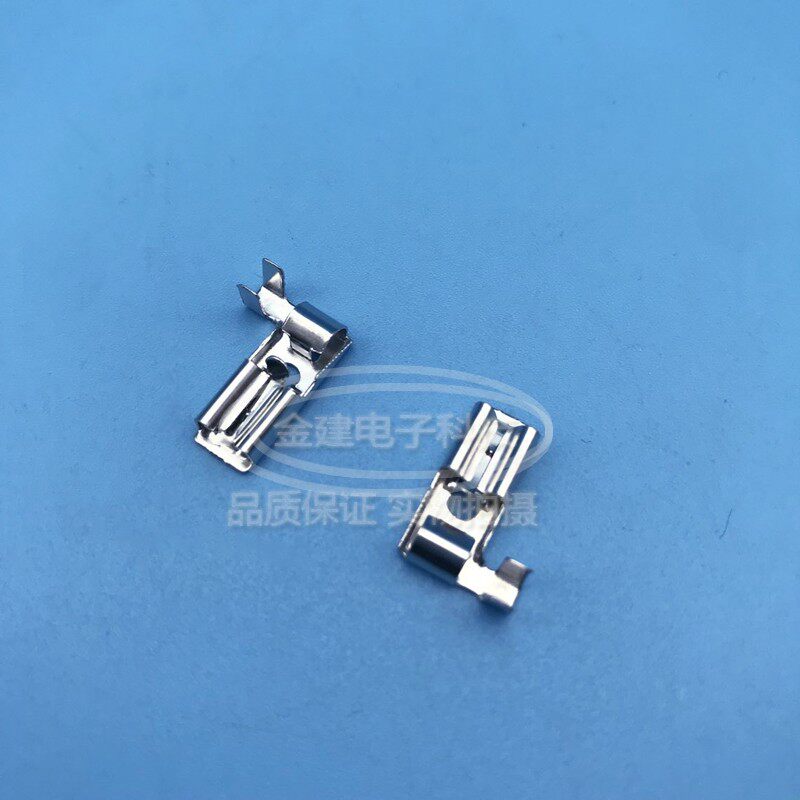 4.8旗型自锁插j簧 187旗型带锁插拔式接线端子 磷铜材质 1000只