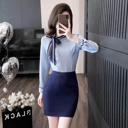 南件航空CBF姐制服职业乘套装高端铁务员工装女职业气质套装裙高