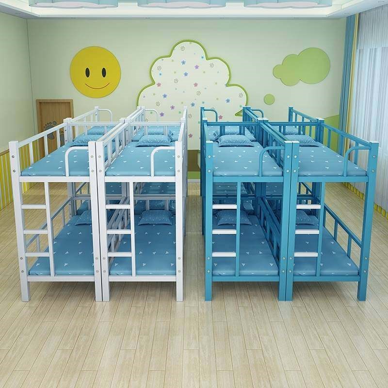 儿童床小学生上下床午托床托x管班午休高低床幼儿园简约两层午休