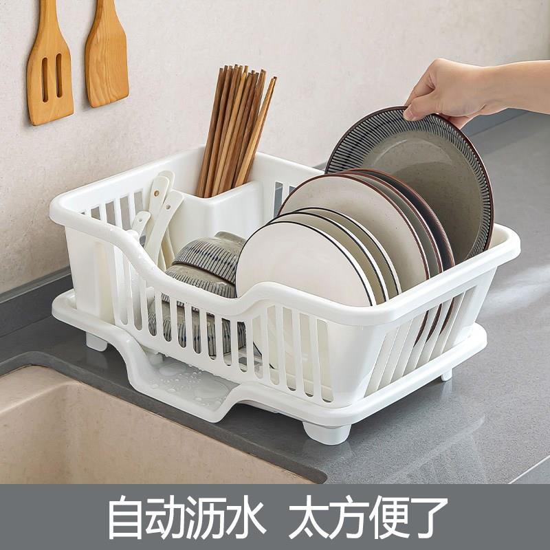 材质加厚耐用,沥水不霉】碗x盘架碗碟收纳厨房台面碗筷滤水收纳