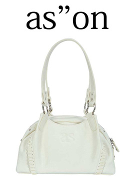 ASON官方旗舰店流浪包朴彩英同款手提包机车包皮面单肩腋下包女包