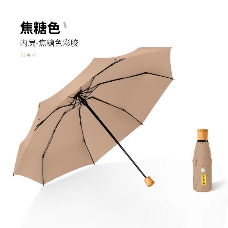 5折8骨五折伞晴雨两p用雨伞五折八骨伞晴L雨伞女黑胶太阳伞遮阳伞