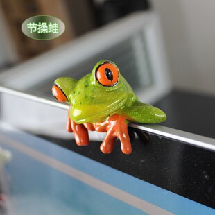 正面蛙6019 1树脂工艺品电脑桌面摆件礼品电脑摆件