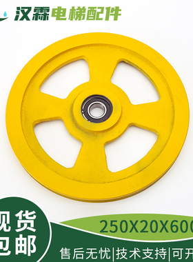 电梯涨紧轮250x20x6004250 240mm 限速器轴承6004 适用奥的斯