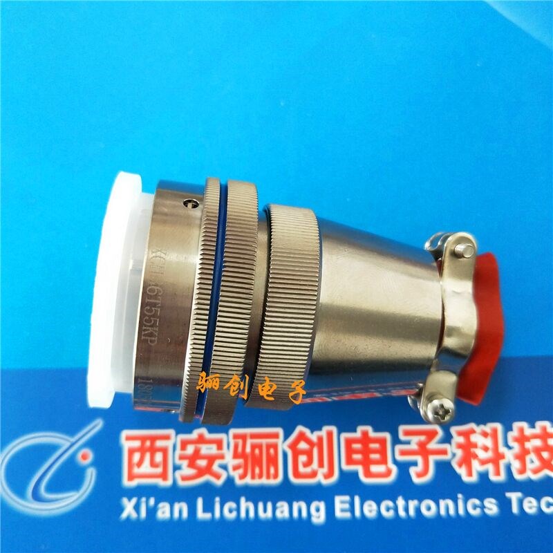 15芯圆形连接器XCH30F15K1P1 XCH30T15Z1P1+FJDP1插头带尾夹插座