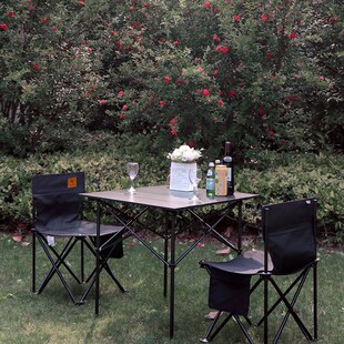 Fantasy Garden梦花园户外铝合金折叠桌便携式露营野餐烧烤摆摊桌