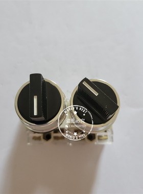 TEND天得旋钮开关T2SSR2 B-1C二档三档复位黑色 转切换选择22mm