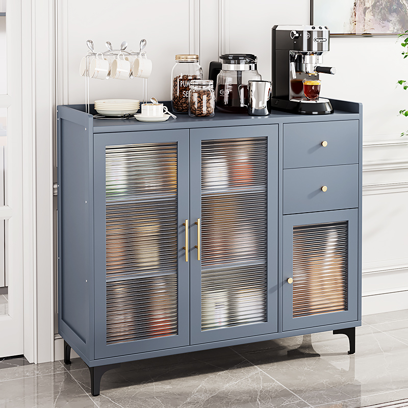 餐边柜茶水厨房轻奢家用置物储物收纳现代简约碗柜靠墙杂物橱柜子
