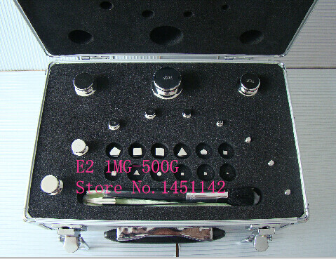 M1级不锈钢砝码盒装1mg-2000g铝盒盒装23个不锈钢砝码199元包邮