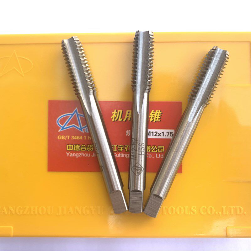 江宇盲孔机用直槽丝锥 M2材质全磨制加硬高速钢HSS进口适用盲孔