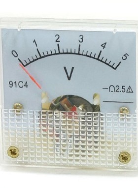 指针式直流电压表头91C4-3V5V10V15V20V30V50V100V150V机械仪表头