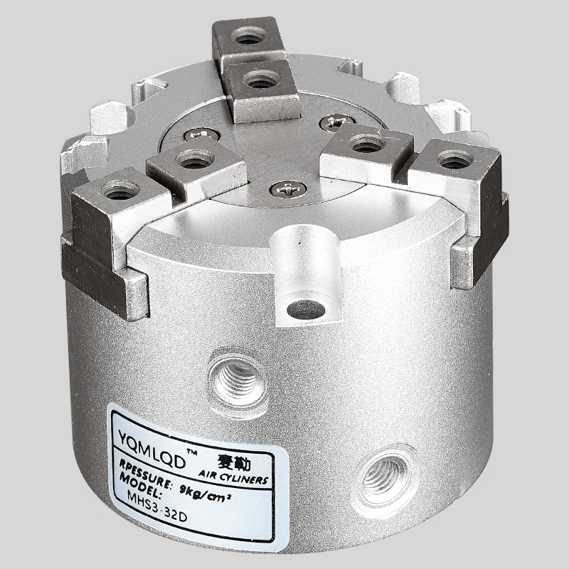 SMC型二三四爪气动卡盘手指夹爪气缸MHS2/3/4-16D20D25D32D40D63D