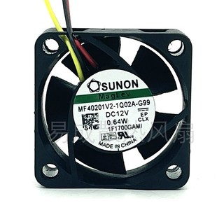 MF40201V2 0.64W 1Q02A DC12V 4020服务器散热风扇 G99 建准SUNON