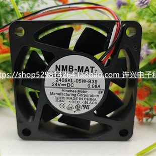 B39 B30 6015 日本NMB 24V 05W 6CM 0.08A变频器散热风扇 2406KL