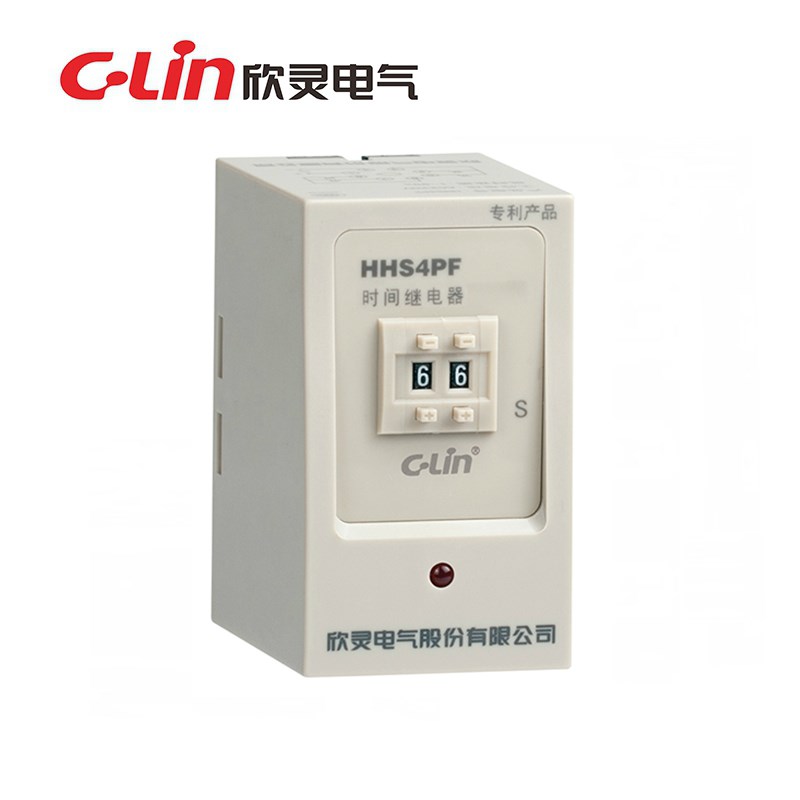 欣灵HHS4PF 断电延时时间继电器9.9S 99S 199S AC220/DC24V拔码型