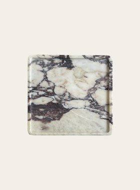 DoDo天然宝格丽大理石香薰首饰收纳托盘轻奢风样板间高档装饰摆件