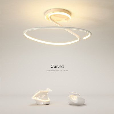 创意主卧室灯led吸顶灯简约现代设计师客厅餐厅房间2024新款灯具