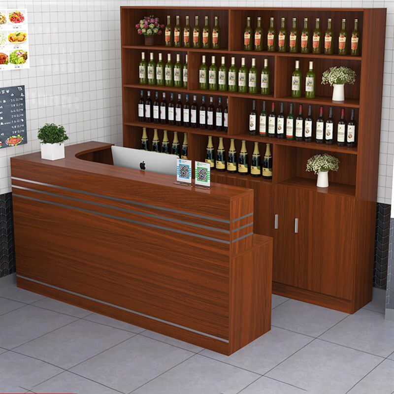 复古吧台桌收银台柜台餐厅餐饮酒店饭店店铺小型巴台酒柜商用前台