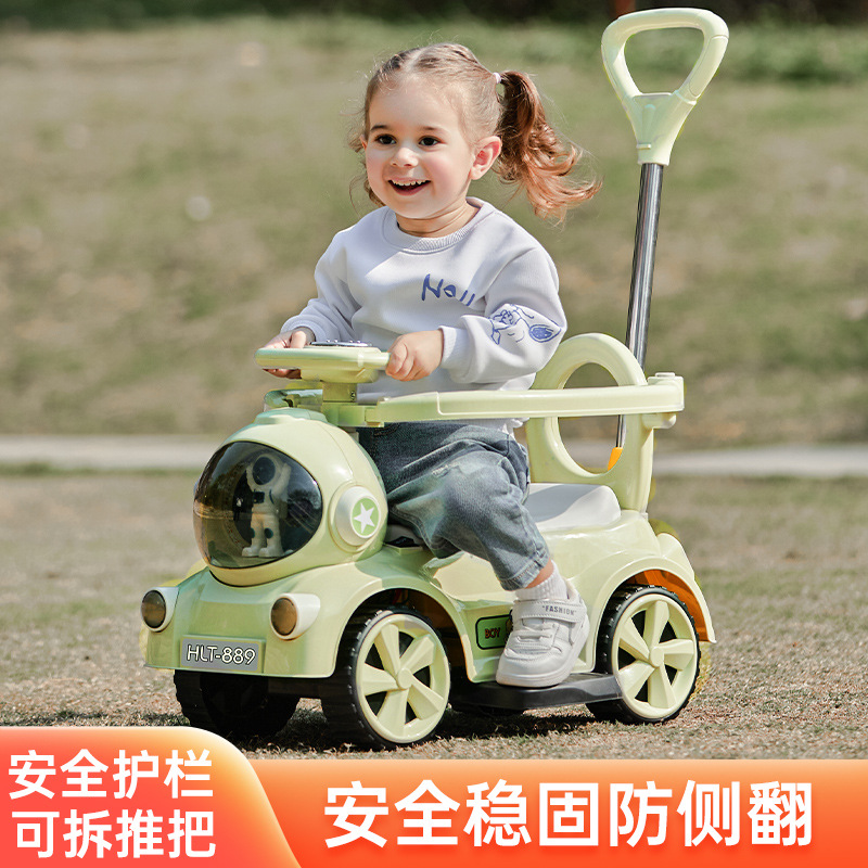 现货速发儿童摇摇马溜溜车婴儿宝宝木马1一岁摇摇车学步车可坐电