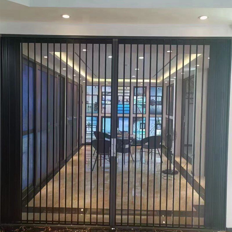 网红纱网铝d合金门窗 精钢网防蚊门帘磁性推拉门 家用缕空冲孔透