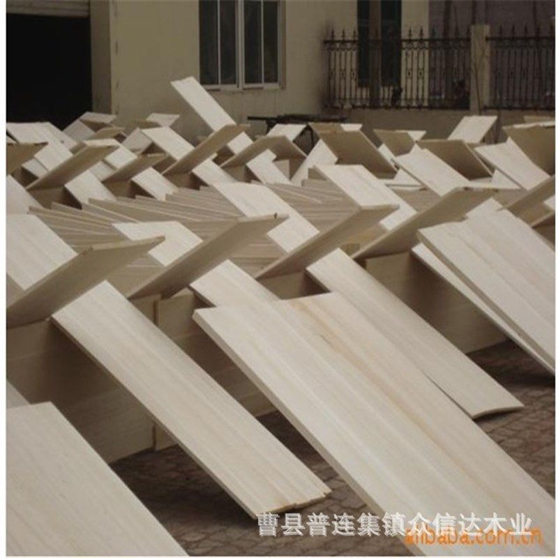 白杨木拼板实木直拼板AA级杨木板柜子板可漂泊碳化木板片杨木拼板