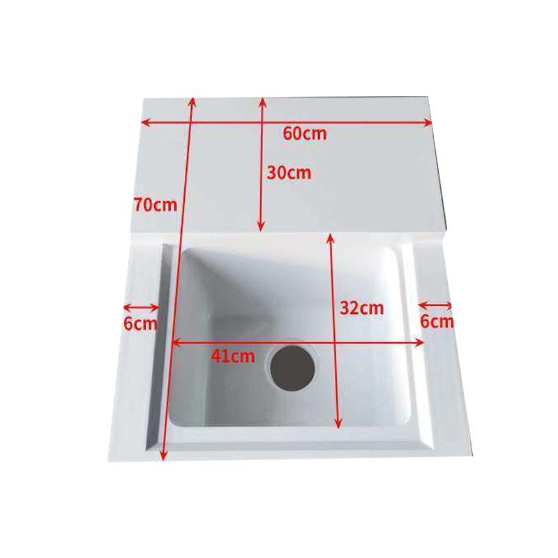 阳台洗衣盆定制石英石一体洗手池台面洗衣机柜伴侣小尺寸柜盆带搓