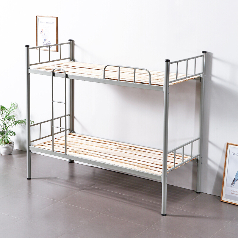 加厚成人上下床铁质宿舍双层床高低床单人床公寓床上下铺铁艺床
