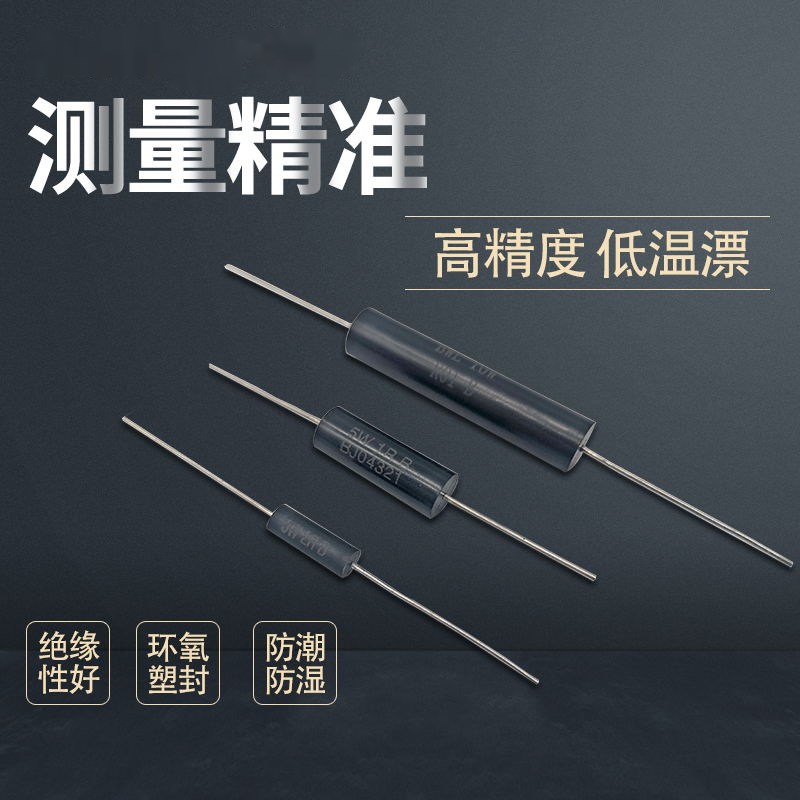 EE1/2高精密电阻2W100R1K10K1M0.1% 25PPM低温漂标准采样取样电阻