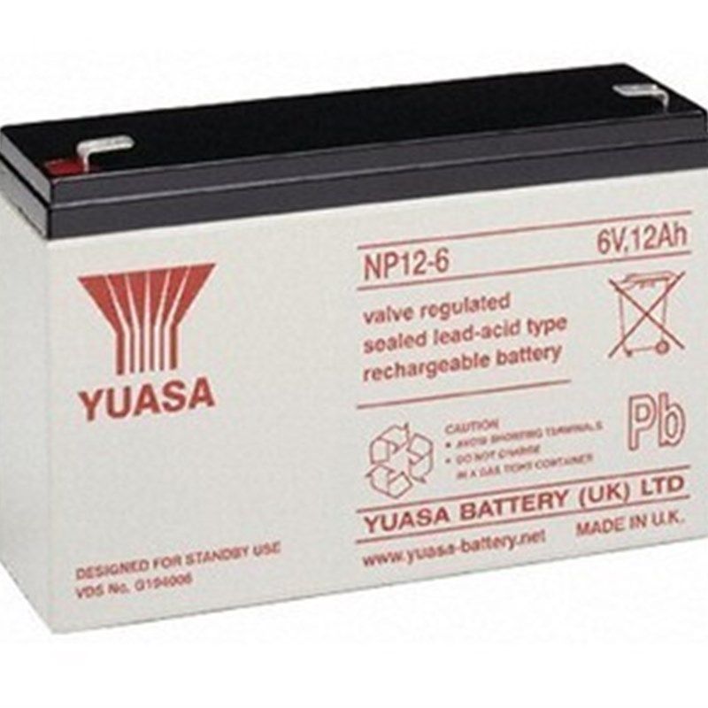 正品YUASA汤浅NP12-6 6V12AH应急电源/照明 玩具车用蓄电池NP12-6