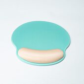 甄选硅胶护腕鼠标垫白色PU底透明底PVC面鼠标垫护腕护手缓解手腕