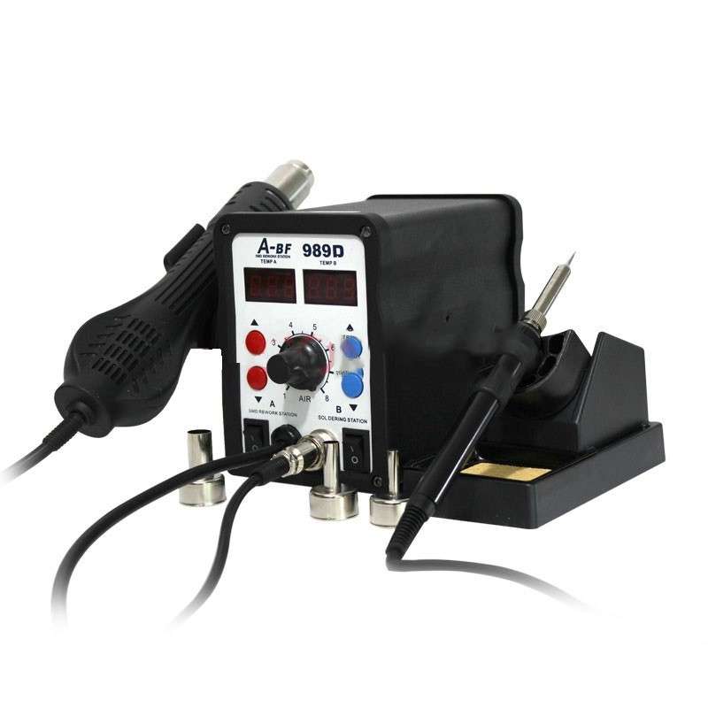 A-BF/不凡ABF-989D智能双数显二合一热风拆焊台无铅电烙铁700W