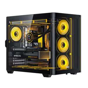 AOC震天弓CG455台式电脑海景房机箱一体式曲面玻璃侧透360水冷ATX