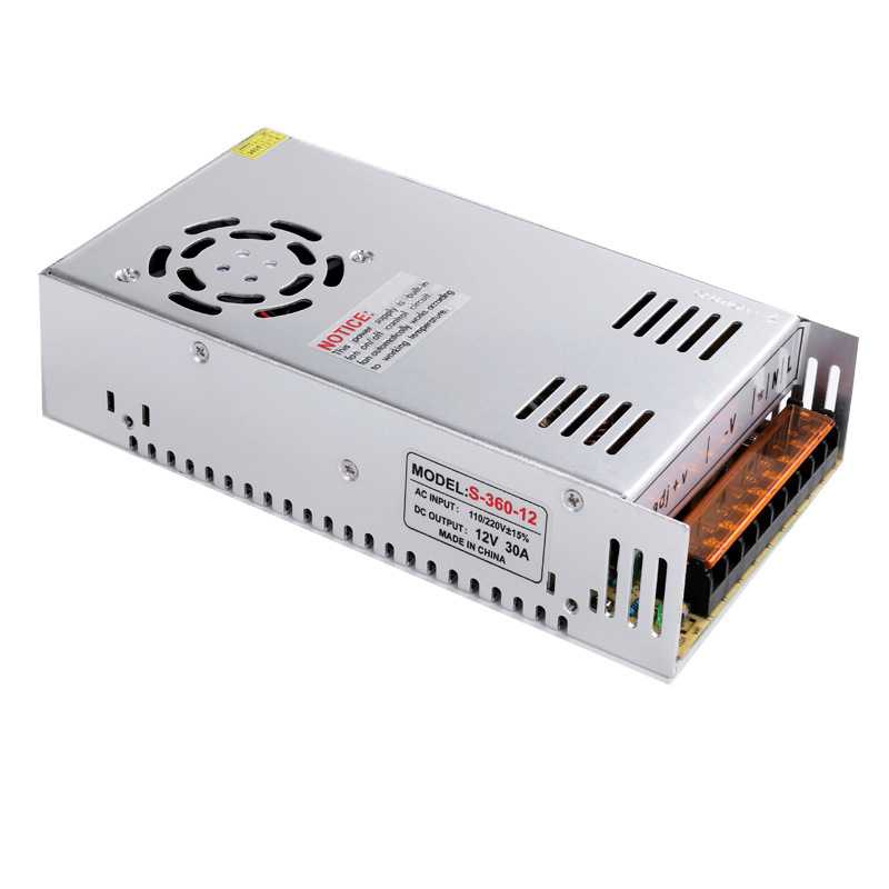 3D打印机电源12V30A360WLED灯条灯带护栏管模组开关电源12V变压器
