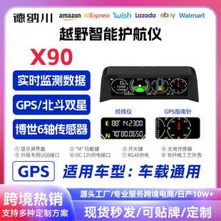 GPS车载HUD抬头显示器、海拔仪指南针、越野汽车水平坡度平衡仪