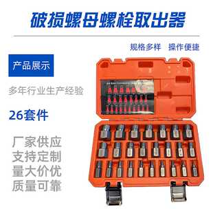 25件套破损螺丝螺栓取出器断头螺丝打滑内六角螺丝拆除工具