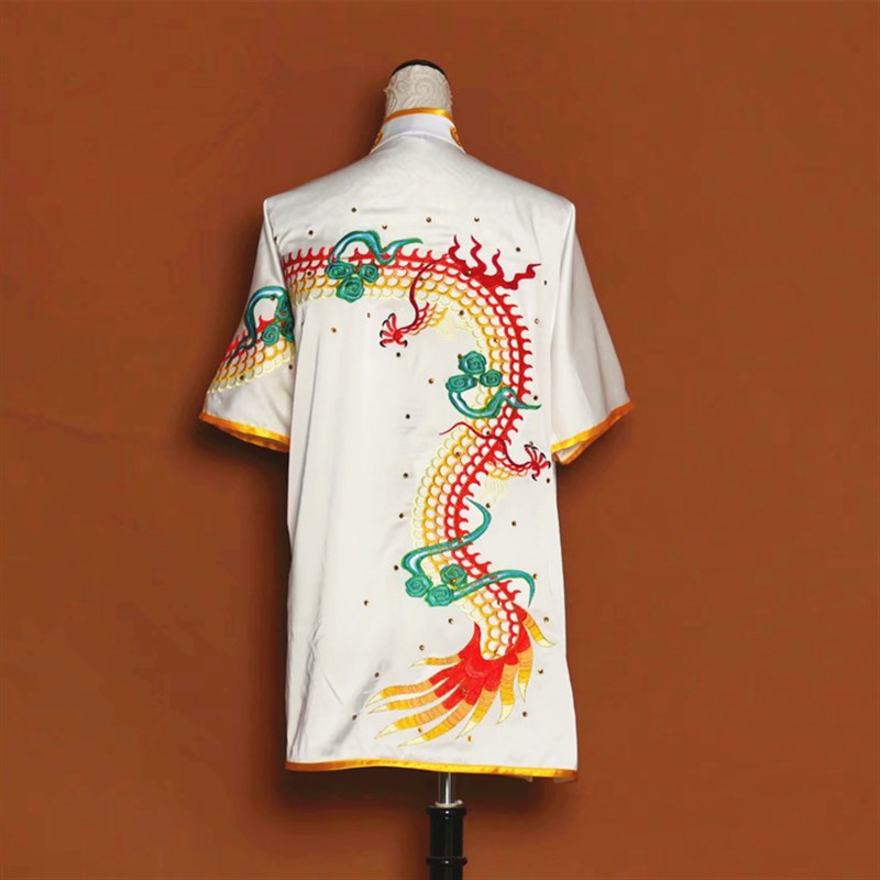 新款武术服刺绣过肩龙练功服长拳B南拳比赛服成人儿童演出表演服