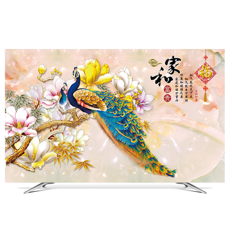 电视罩防尘罩55寸电视机罩挂x式电视套防尘套42曲面65英寸液晶布