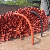 甄选双冠源头供应 风机基础CPVC穿线管大倍弯 风力发电弧形大弯头