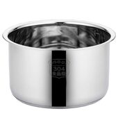 甄选直供304不锈钢电压力锅内胆加厚复底锅胆2.5升电饭锅胆通用