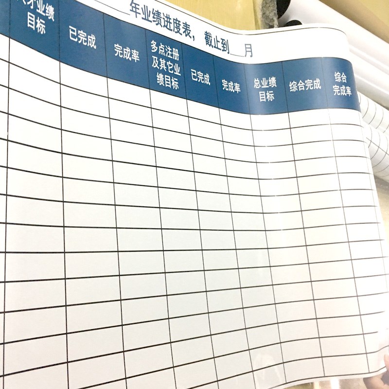磁性软白板墙贴印刷定制企业文化墙办公培训公告栏可Z擦写可移除