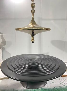酒店摆件玻璃钢雕塑售楼处大型落地不锈钢定做R大堂装饰品定制厂