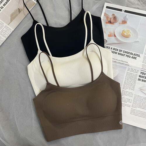 古妃痕带无裹胸细女固定杯胸垫拢美聚VLX背抹胸内衣防走光内搭
