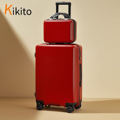 kikito行李箱拉杆箱女新款时尚密码子母旅行箱红色结婚.定制大容