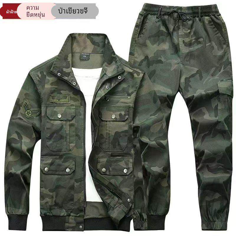 春保秋纯棉彩服迷套装JPT男弹力防烫电工劳焊服工地干活耐磨工作