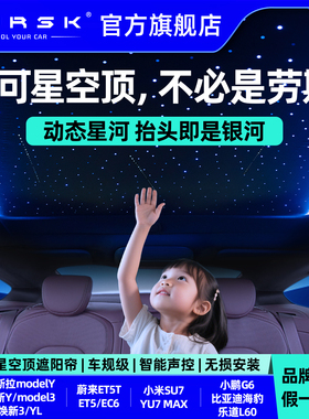 LURSK星空顶遮阳帘特斯拉model3/y小米SU7/YU7蔚来ET5T防晒隔热丫